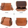 imageBerliner Bags Vintage Genuine Leather Shoulder Bag Lisbon Crossbody Bag Small Messenger Bag for Women  Brown