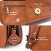 imageBerliner Bags Vintage Genuine Leather Shoulder Bag Lisbon Crossbody Bag Small Messenger Bag for Women  Brown