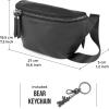imageBerliner Bags Vintage Genuine Leather Fanny Pack Noah Belt Bag Crossbody Sling Bag for Men and Women  BrownBlack