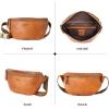 imageBerliner Bags Vintage Genuine Leather Fanny Pack Noah Belt Bag Crossbody Sling Bag for Men and Women  BrownBrown