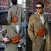 imageBerliner Bags Vintage Genuine Leather Fanny Pack Noah Belt Bag Crossbody Sling Bag for Men and Women  BrownBrown