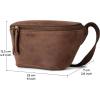 imageBerliner Bags Vintage Genuine Leather Fanny Pack Noah Belt Bag Crossbody Sling Bag for Men and Women  BrownEarth