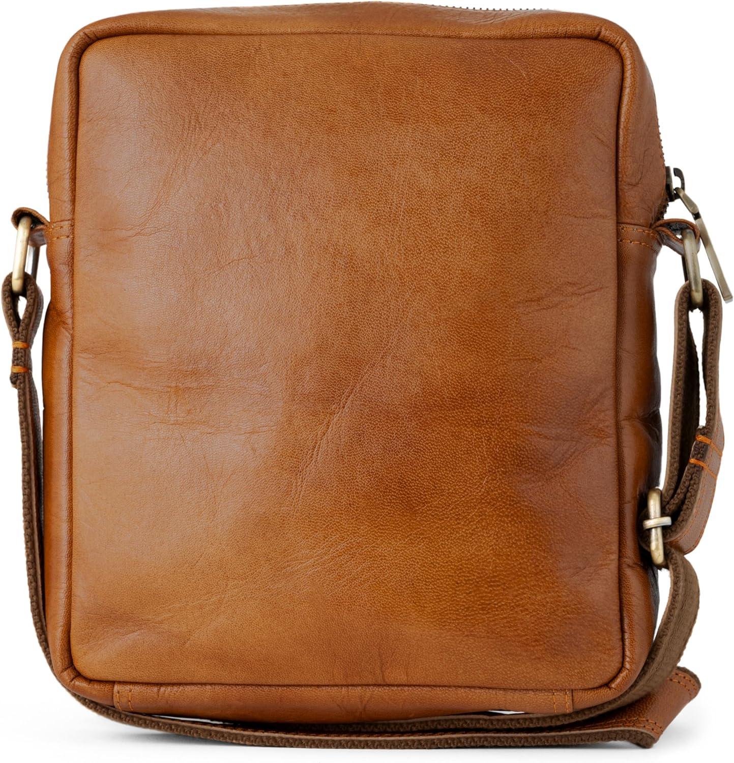imageBERLINER BAGS Vintage Genuine Leather Shoulder Bag for Men Tom Sling Bag for Men Small Crossbody Bag for MenBrown