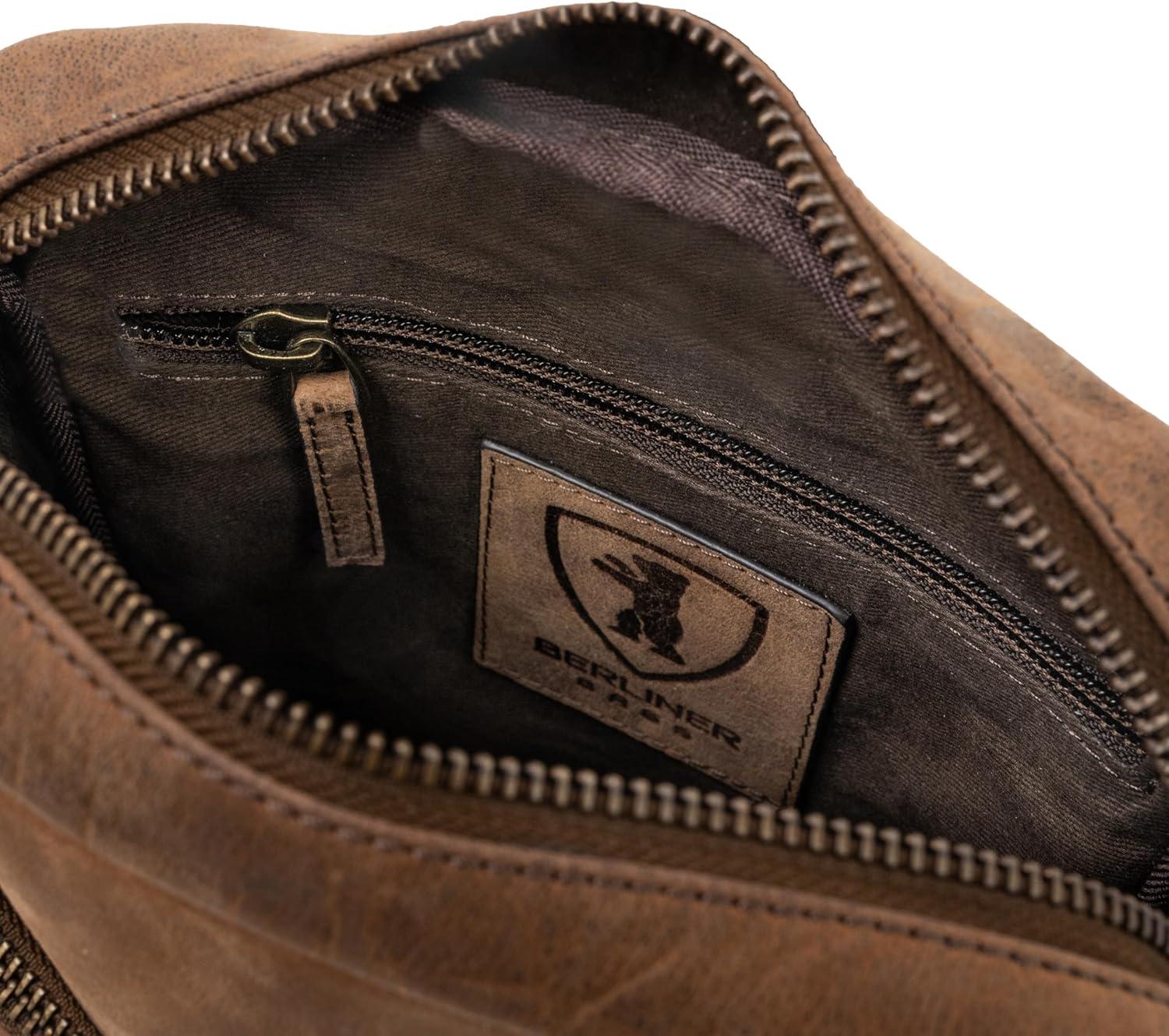 imageBERLINER BAGS Vintage Genuine Leather Shoulder Bag for Men Tom Sling Bag for Men Small Crossbody Bag for MenEarth