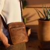 imageBERLINER BAGS Vintage Genuine Leather Shoulder Bag for Men Tom Sling Bag for Men Small Crossbody Bag for MenEarth