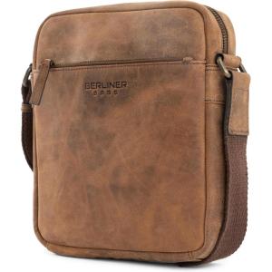 imageBERLINER BAGS Vintage Genuine Leather Shoulder Bag for Men Tom Sling Bag for Men Small Crossbody Bag for MenEarth