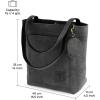 imageBERLINER BAGS Vintage Genuine Leather Tote Bag Seville Handbag Large Shopper for WomenDark Grey
