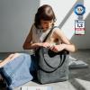 imageBERLINER BAGS Vintage Genuine Leather Tote Bag Seville Handbag Large Shopper for WomenDark Grey