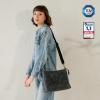 imageBERLINER BAGS Vintage Leather Shoulder Bag Marbella Crossbody Handbag for Women  BrownDark Grey M