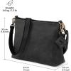 imageBERLINER BAGS Vintage Leather Shoulder Bag Marbella Crossbody Handbag for Women  BrownDark Grey M