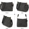 imageBERLINER BAGS Vintage Leather Shoulder Bag Marbella Crossbody Handbag for Women  BrownDark Grey S