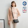 imageBERLINER BAGS Vintage Leather Shoulder Bag Marbella Crossbody Handbag for Women  BrownDark Grey Xs