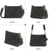 imageBERLINER BAGS Vintage Leather Shoulder Bag Marbella Crossbody Handbag for Women  BrownDark Grey Xs
