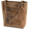imageBERLINER BAGS Vintage Genuine Leather Tote Bag Seville Handbag Large Shopper for WomenWalnut