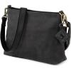 imageBERLINER BAGS Vintage Leather Shoulder Bag Marbella Crossbody Handbag for Women  BrownDark Grey M