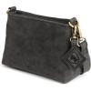 imageBERLINER BAGS Vintage Leather Shoulder Bag Marbella Crossbody Handbag for Women  BrownDark Grey Xs