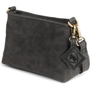 imageBERLINER BAGS Vintage Leather Shoulder Bag Marbella Crossbody Handbag for Women  BrownDark Grey Xs