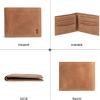 imageBERLINER BAGS Vintage Genuine Leather Wallet for Men Brooklyn RFID Blocking Bifold Front Pocket Slim Wallet 10 Card Holder 2 Bills Compartment 1 Gift Box  Brown