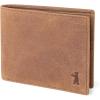 imageBERLINER BAGS Vintage Genuine Leather Wallet for Men Brooklyn RFID Blocking Bifold Front Pocket Slim Wallet 10 Card Holder 2 Bills Compartment 1 Gift Box  Brown