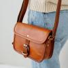 imageBerliner Bags Vintage Genuine Leather Shoulder Bag Malta Crossbody Bag Small Purse for Women  Brown