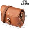 imageBerliner Bags Vintage Genuine Leather Shoulder Bag Malta Crossbody Bag Small Purse for Women  Brown