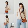 imageBerliner Bags Vintage Genuine Leather Shoulder Bag Malta Crossbody Bag Small Purse for Women  Brown