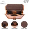 imageBerliner Bags Vintage Genuine Leather Shoulder Bag Malta Crossbody Bag Small Purse for Women  Brown