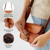 imageBerliner Bags Vintage Genuine Leather Shoulder Bag Malta Crossbody Bag Small Purse for Women  Brown