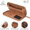 imageBERLINER BAGS Vintage Genuine Leather Wallet Margo RFID Blocking Credit Card Holder Slim Womens Wallet Zip Around Wallet for 13 Cards and ID window Bills Coins  BrownCamel