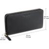 imageBERLINER BAGS Vintage Genuine Leather Wallet Margo RFID Blocking Credit Card Holder Slim Womens Wallet Zip Around Wallet for 13 Cards and ID window Bills Coins  BrownDark Grey