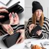 imageBERLINER BAGS Vintage Genuine Leather Wallet Margo RFID Blocking Credit Card Holder Slim Womens Wallet Zip Around Wallet for 13 Cards and ID window Bills Coins  BrownBlack