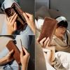 imageBERLINER BAGS Vintage Genuine Leather Wallet Margo RFID Blocking Credit Card Holder Slim Womens Wallet Zip Around Wallet for 13 Cards and ID window Bills Coins  BrownCamel