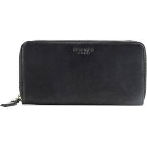 imageBERLINER BAGS Vintage Genuine Leather Wallet Margo RFID Blocking Credit Card Holder Slim Womens Wallet Zip Around Wallet for 13 Cards and ID window Bills Coins  BrownDark Grey