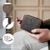 imageBERLINER BAGS Vintage Genuine Leather Small Wallet for Women Sara Card Holder Mini Bifold Wallet for Cash RFID Blocking with Zipped Coin Pocket  Brown