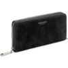 imageBerliner Bags Premium Genuine Leather Wallet Lyon RFID Blocking Credit Card Holder Clutch Purses for Women Zip Around Wallet for 15 Cards and ID window Bills Coins  BlackBlack Suede