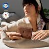 imageBerliner Bags Vintage Genuine Leather Small Wallet for Women Elsa Card Holder Mini Bifold Wallet for Cash RFID Blocking Zip Around  Brown