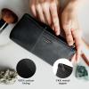 imageBERLINER BAGS Vintage Genuine Leather Makeup Bag Anna Cosmetic Bag for Purse Travel and Cosmetics Pouch with Zipper for Women  BrownBlack