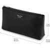imageBERLINER BAGS Vintage Genuine Leather Makeup Bag Anna Cosmetic Bag for Purse Travel and Cosmetics Pouch with Zipper for Women  BrownBlack