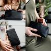 imageBERLINER BAGS Vintage Genuine Leather Makeup Bag Anna Cosmetic Bag for Purse Travel and Cosmetics Pouch with Zipper for Women  BrownBlack