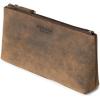 imageBERLINER BAGS Vintage Genuine Leather Makeup Bag Anna Cosmetic Bag for Purse Travel and Cosmetics Pouch with Zipper for Women  BrownEspresso