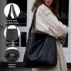 imageBERLINER BAGS Premium Genuine Leather Tote Bag Atlanta Shoulder Bag Hobo Bag for WomenBlack