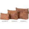 imageBERLINER BAGS Vintage Genuine Leather Shoulder Bag Marbella S Small Crossbody Purse for WomenCamel