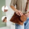 imageBERLINER BAGS Vintage Genuine Leather Shoulder Bag Marbella S Small Crossbody Purse for WomenCamel