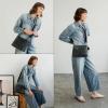 imageBERLINER BAGS Vintage Genuine Leather Shoulder Bag Marbella S Small Crossbody Purse for WomenDark Grey