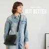 imageBERLINER BAGS Vintage Genuine Leather Shoulder Bag Marbella S Small Crossbody Purse for WomenDark Grey