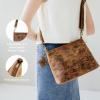 imageBERLINER BAGS Vintage Genuine Leather Shoulder Bag Marbella S Small Crossbody Purse for WomenWalnut
