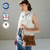 imageBERLINER BAGS Vintage Genuine Leather Shoulder Bag Marbella S Small Crossbody Purse for WomenWalnut