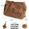 imageBERLINER BAGS Vintage Genuine Leather Shoulder Bag Marbella S Small Crossbody Purse for WomenWalnut