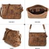 imageBERLINER BAGS Vintage Genuine Leather Shoulder Bag Marbella S Small Crossbody Purse for WomenWalnut