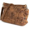 imageBERLINER BAGS Vintage Genuine Leather Shoulder Bag Marbella S Small Crossbody Purse for WomenWalnut